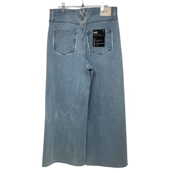 Paige NWT Vintage Collection Harper Wide Leg Light Wash Ankle Jeans Women’s 30 - Picture 6 of 14